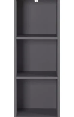 Aktenregal ISORNO 45 x 120 cm Graphitgrau/ Eiche