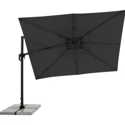 Ampelschirm 350 x 260 cm schwarz /anthrazit