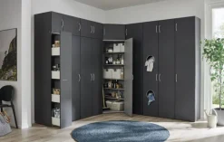 Apothekerschrank MULTIRAUMKONZEPT 30 x 185 cm graphitfarben