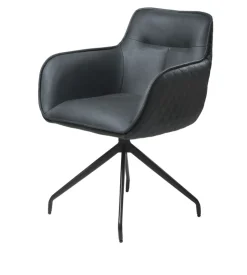 Armlehnstuhl BALTIMORE anthrazit/schwarz