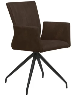 Armlehnstuhl MOKA 2er Set braun