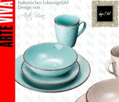 ARTE VIVA Kombiservice NATURLOOK 16-teilig Keramik mehrfarbig