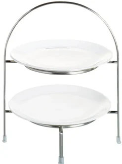 ASA Etagere 2-stöckig 28 cm silberfarbig