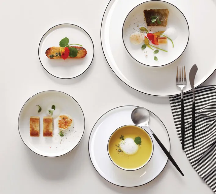 ASA Schale OCO ligne noire 6er Set 500 ml Keramik