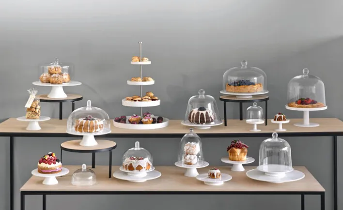 ASA Tortenplatte GRANDE 30 cm Keramik weiß