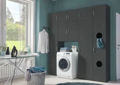 Aufsatzschrank MULTIRAUMKONZEPT 40 x 40 x 40 cm graphitfarben