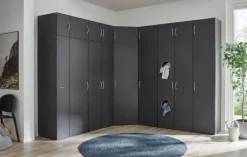 Aufsatzschrank MULTIRAUMKONZEPT 40 x 40 x 40 cm graphitfarben