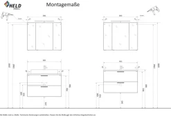 Bad- Unterschrank LÜTTICH grau 40cm