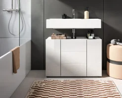 Bad Waschbeckenunterschrank Vira ca. 82 × 56 × 34 cm