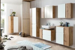 Bad-Hängeschrank GENT weiß/braun 64cm