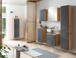 Bad-Hochschrank GENT grau