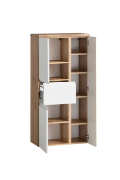 Bad-Midischrank GENT weiß/braun 65cm