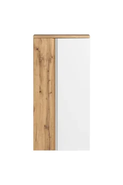 Bad-Midischrank GENT weiß/braun 65cm 2-türig