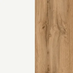 Bad-Midischrank GENT weiß/braun 65cm 2-türig