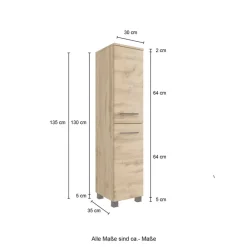 Bad-Midischrank LIMBURG braun 30cm