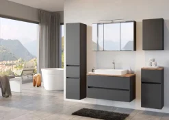 Bad-Seitenschrank BREGENZ grau