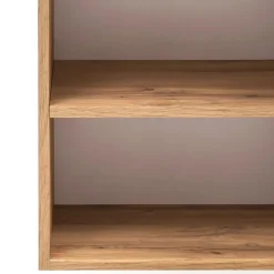Bad-Seitenschrank GENT weiß/braun 65cm 2-türig