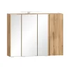 Bad-Spiegelschrank GENT weiß/braun 85cm