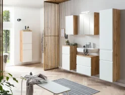 Bad-Spiegelschrank GENT weiß/braun 60cm