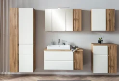 Bad-Unterschrank GENT weiß/braun 65cm