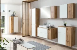 Bad-Unterschrank GENT weiß/braun 65cm