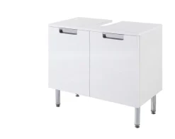 Bad-Waschbeckenunterschrank MARS braun/weiß