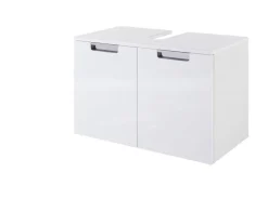 Bad-Waschbeckenunterschrank MARS braun/weiß