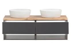 Bad-Waschtisch ANTWERPEN grau 121cm