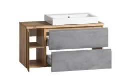 Bad-Waschtisch GENT hellgrau/braun 105cm