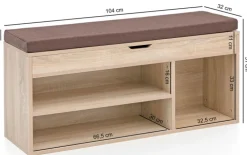 Bank 104 x 51 cm Sonoma Eiche