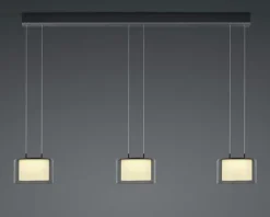 BANKAMP LED Balkenpendel GRAND SMOKE 3-flammig anthrazit eloxiert