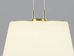 BANKAMP LED Pendelleuchte CONUS 3-flg messingfarbig