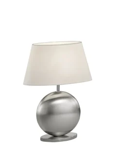 BANKAMP Retrofit Tischlampe ASOLO 41 cm nickelfarbig