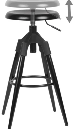 Barhocker Metall schwarz