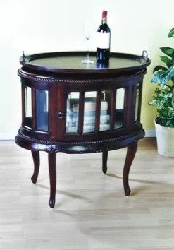 Barschrank 72 x 77 cm Akazie massiv