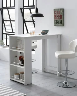 Bartisch 120 x 60 cm weiß