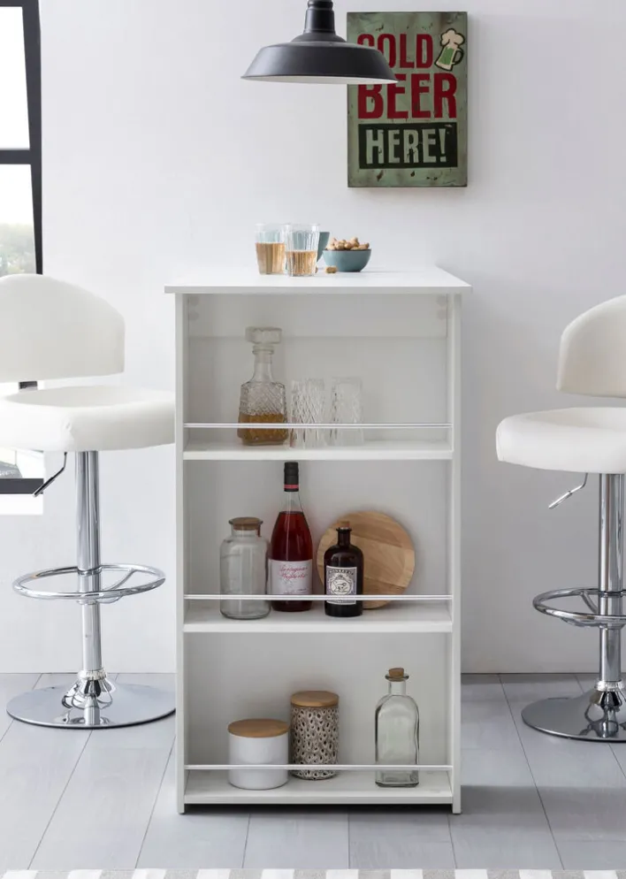 Bartisch 120 x 60 cm weiß