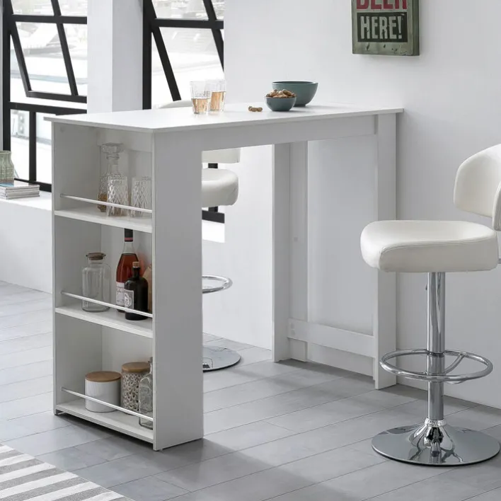 Bartisch 120 x 60 cm weiß