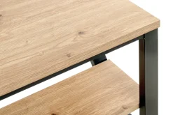 Beistelltisch 55 x 55 cm braun/schwarz