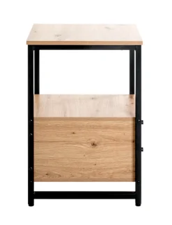 Beistelltisch 30 x 40 cm braun/schwarz