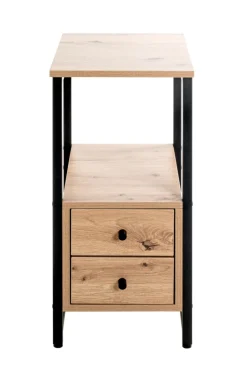 Beistelltisch 30 x 40 cm braun/schwarz