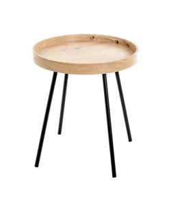 Beistelltisch 40 x 40 cm braun/schwarz