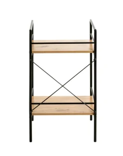 Beistelltisch 34 x 27 cm braun/schwarz