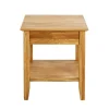 Beistelltisch 45 x 45 cm Eiche massiv braun