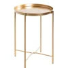 Beistelltisch 39 x 39 cm goldfarbig