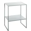 Beistelltisch 45 x 35 cm grau