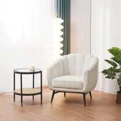 Beistelltisch 46 x 55 cm schwarz