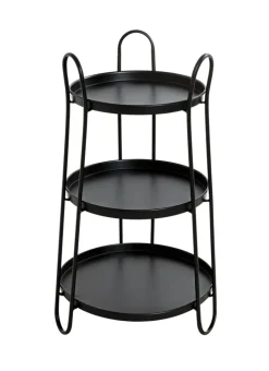 Beistelltisch 43 x 43 cm schwarz