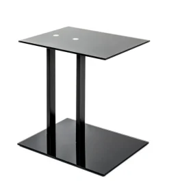 Beistelltisch 45 x 50 cm Schwarz