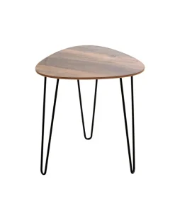 Beistelltisch 40 x 43 x 40 cm Eiche-Dekor/schwarz